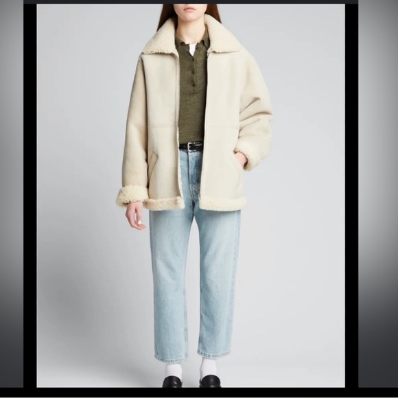 Mother Timber Cuffed Faux Suede/Sherpa Jacket in color:Somewhere Out There Sz L - Picture 7 of 14